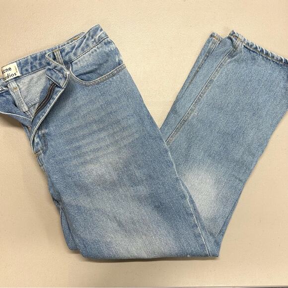 Acne Studios Denim Blue Jeans Light Wash Boot Cut Womens EUR Size 40 - Picture 1 of 9